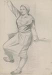 Самохвалов А.Н. Девушка с флажком. 1930